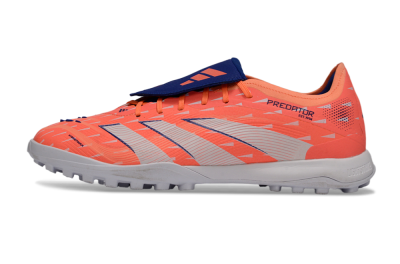 Adidas Predator League Fold-Over Tongue TF Artificial Turf Soccer Shoes - Orange/Vibrant Coral/Deep Navy