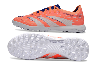 Adidas Predator 25 Elite TF Artificial Turf Soccer Shoes - Pink/Electric Orange/Deep Blue