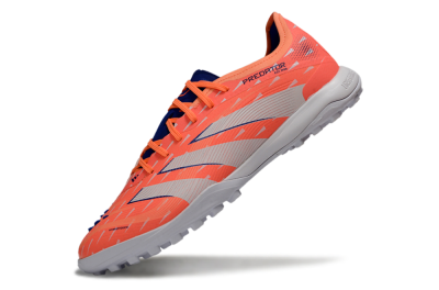 Adidas Predator 25 Elite TF Artificial Turf Soccer Shoes - Pink/Electric Orange/Deep Blue
