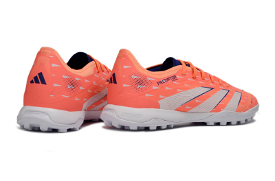 Adidas Predator 25 Elite TF Artificial Turf Soccer Shoes - Pink/Electric Orange/Deep Blue