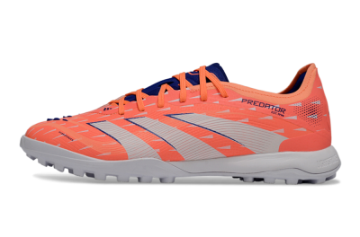 Adidas Predator 25 Elite TF Artificial Turf Soccer Shoes - Pink/Electric Orange/Deep Blue