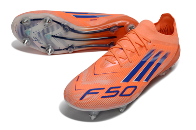 Adidas F50 Elite SG Soft Ground Soccer Cleats - Orange/Electric Orange/Deep Navy