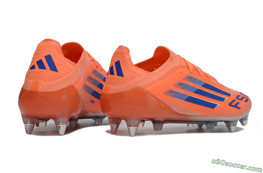 Adidas F50 Elite SG Soft Ground Soccer Cleats - Orange/Electric Orange/Deep Navy 6