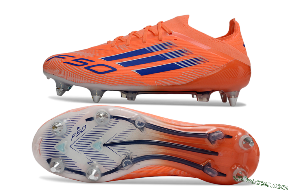 Adidas F50 Elite SG Soft Ground Soccer Cleats - Orange/Electric Orange/Deep Navy 0