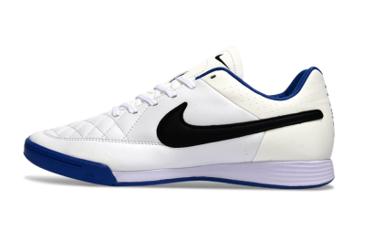 Nike Tiempo Ligera 4 IC Indoor & Futsal Soccer Shoes - White/Royal Blue/Black