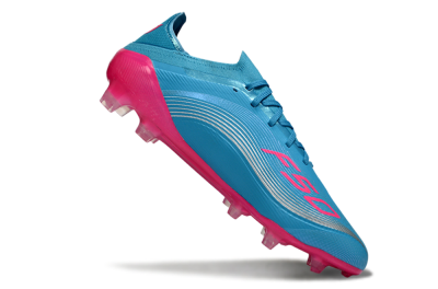 Messi x Adidas F50 Elite FG Firm Ground Soccer Cleats - Blue/Bright Pink/Neon Blue