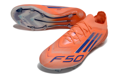 Adidas F50 Elite FG Firm Ground Soccer Cleats - Orange/Electric Orange/Navy Blue