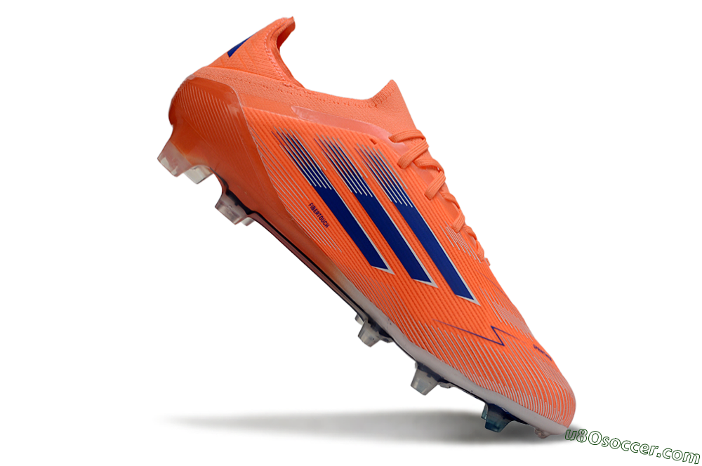 Adidas F50 Elite FG Firm Ground Soccer Cleats - Orange/Electric Orange/Navy Blue 4