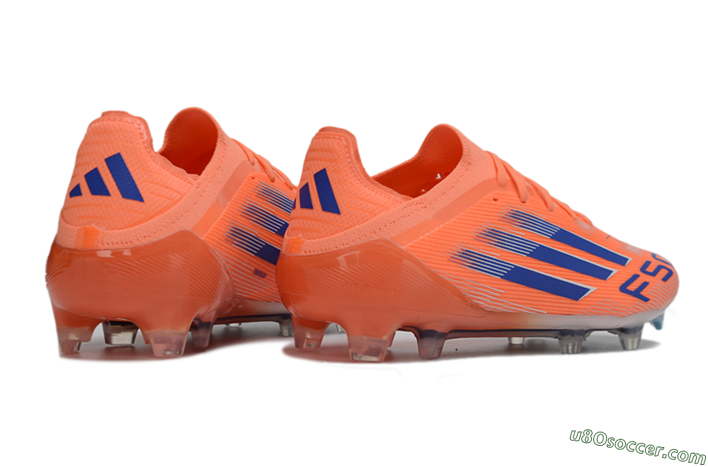 Adidas F50 Elite FG Firm Ground Soccer Cleats - Orange/Electric Orange/Navy Blue 6