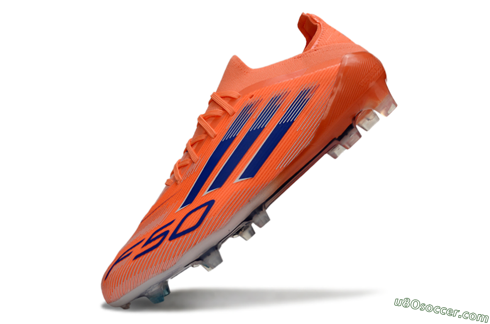 Adidas F50 Elite FG Firm Ground Soccer Cleats - Orange/Electric Orange/Navy Blue 5