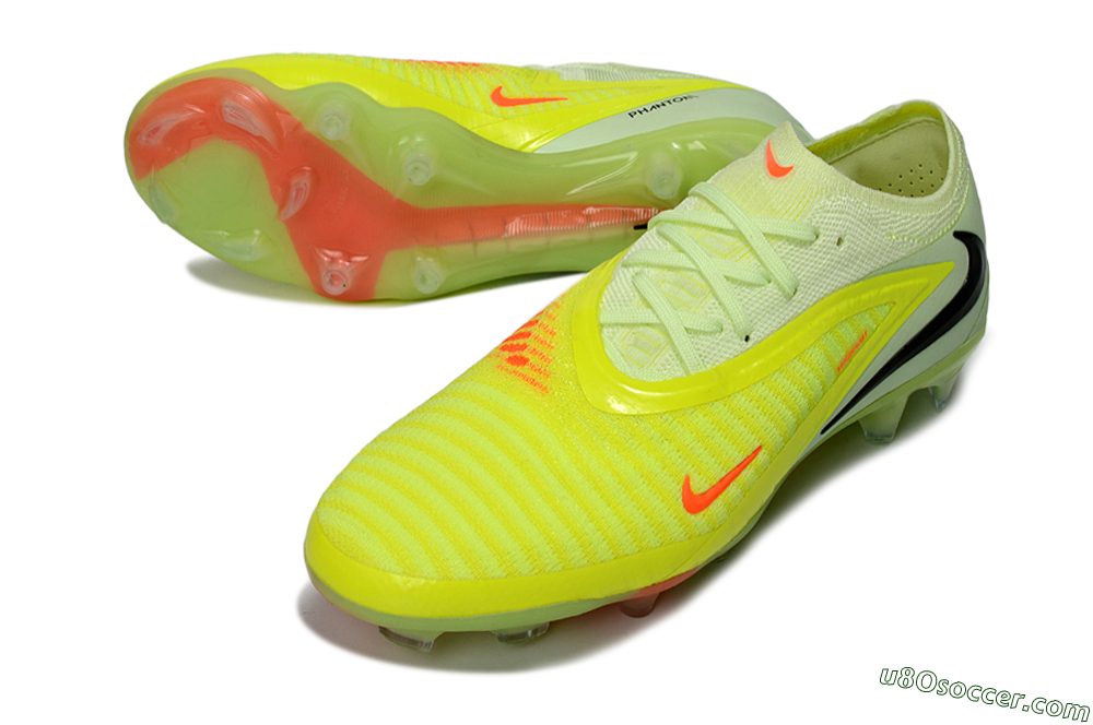Nike Phantom 6 Low Elite FG Firm Ground Soccer Cleats - Yellow/Lime Burst/Neon Blaze 3