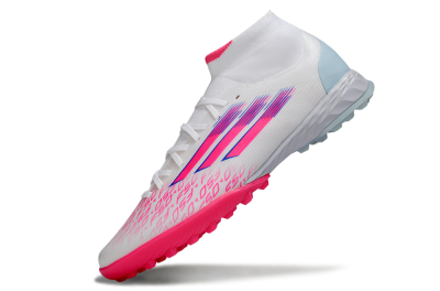 Adidas F50 Elite Mid TF Artificial Turf Soccer Shoes - Pink/Bright Pink/Light Blue