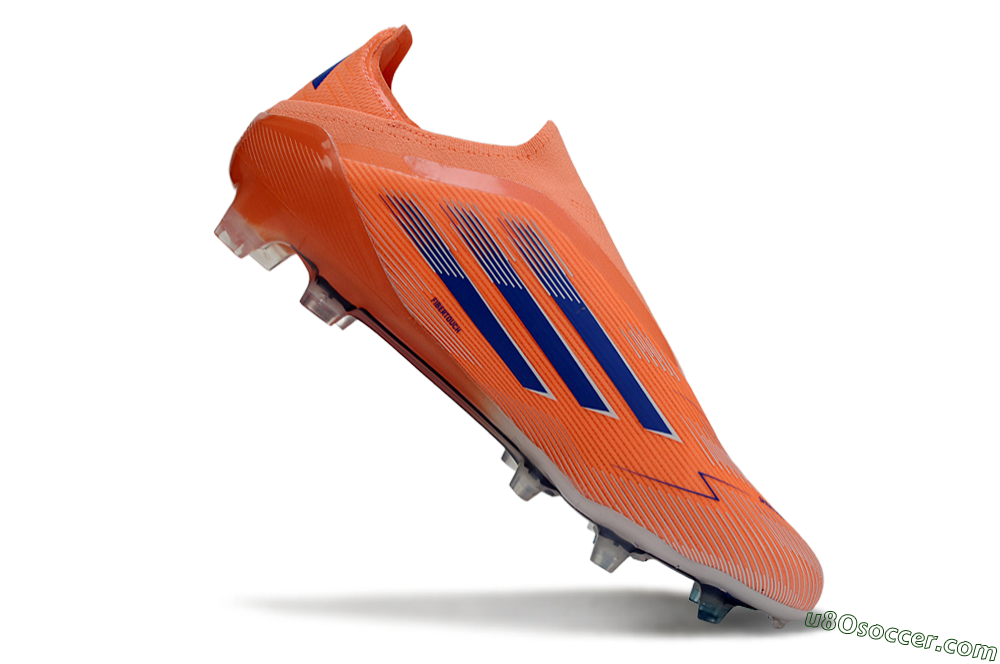 Adidas F50+ Elite Laceless FG Firm Ground Soccer Cleats - Red/Blue/Silver 4