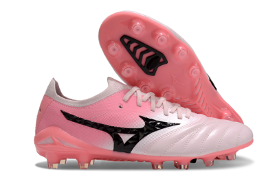 Mizuno Morelia Neo 4 FG Firm Ground Soccer Cleats - White/Vibrant Pink/Black