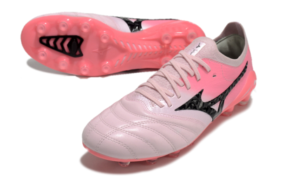 Mizuno Morelia Neo 4 FG Firm Ground Soccer Cleats - White/Vibrant Pink/Black
