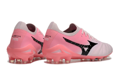 Mizuno Morelia Neo 4 FG Firm Ground Soccer Cleats - White/Vibrant Pink/Black