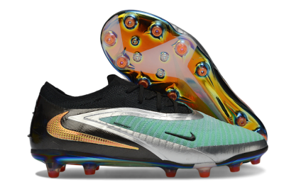 Nike Phantom 6 Low Elite AG Artificial Grass Soccer Cleats - Jade/Black/Silver