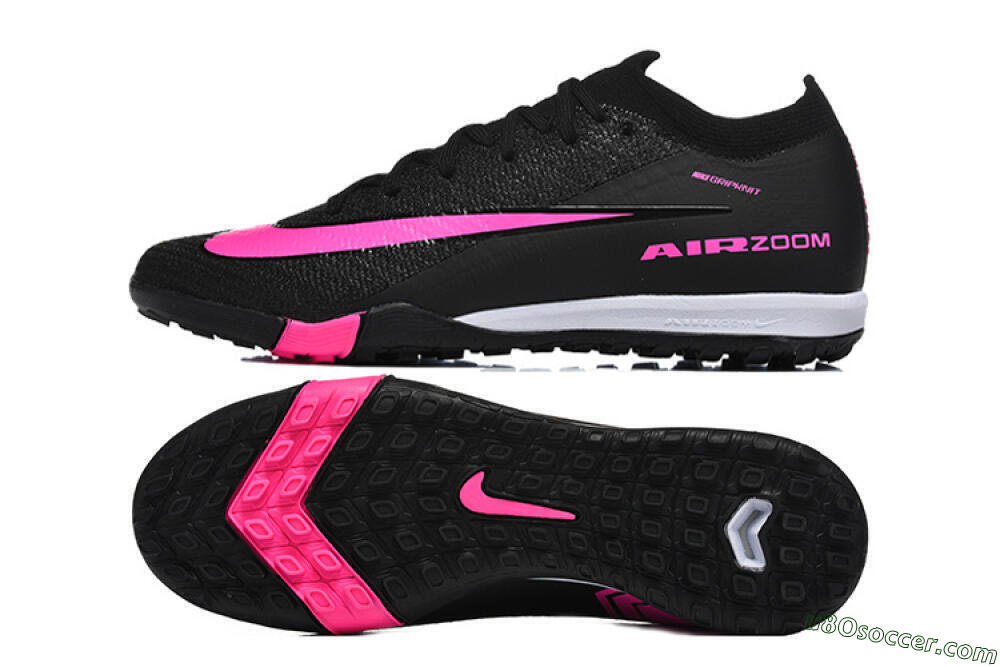 Nike Air Zoom Mercurial Vapor 16 Elite TF Artificial Turf Soccer Shoes - Black/Neon Pink/Jet Black 0