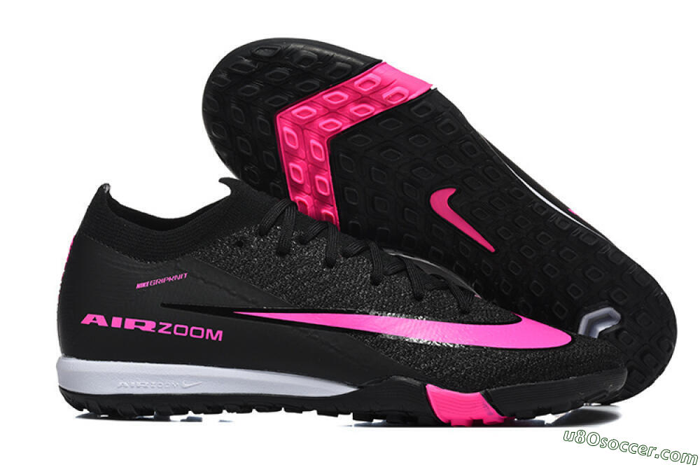 Nike Air Zoom Mercurial Vapor 16 Elite TF Artificial Turf Soccer Shoes - Black/Neon Pink/Jet Black 1