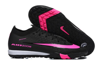 Nike Air Zoom Mercurial Vapor 16 Elite TF Artificial Turf Soccer Shoes - Black/Neon Pink/Jet Black