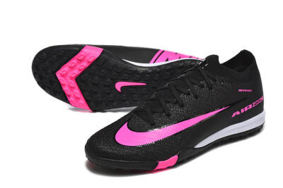 Nike Air Zoom Mercurial Vapor 16 Elite TF Artificial Turf Soccer Shoes - Black/Neon Pink/Jet Black