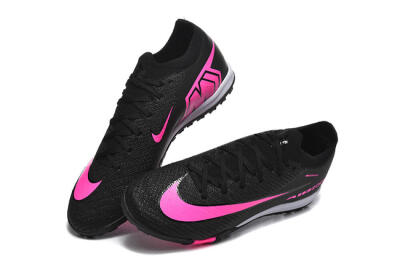 Nike Air Zoom Mercurial Vapor 16 Elite TF Artificial Turf Soccer Shoes - Black/Neon Pink/Jet Black