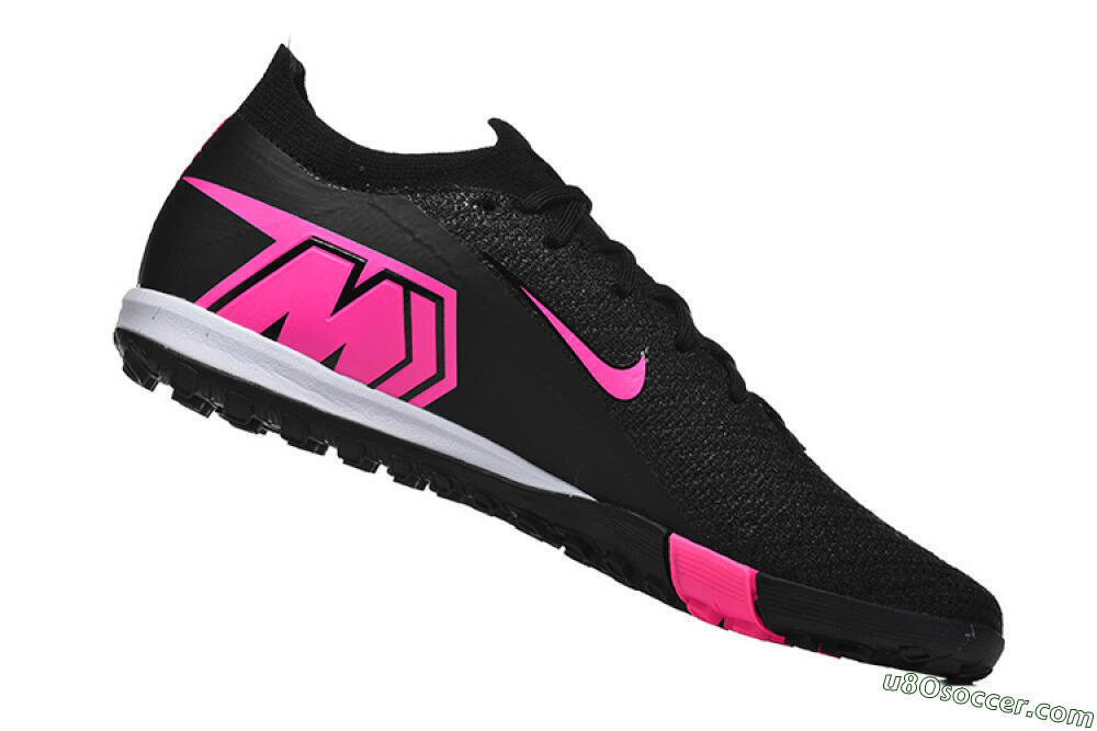 Nike Air Zoom Mercurial Vapor 16 Elite TF Artificial Turf Soccer Shoes - Black/Neon Pink/Jet Black 7