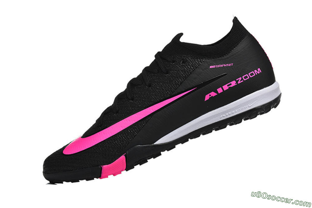 Nike Air Zoom Mercurial Vapor 16 Elite TF Artificial Turf Soccer Shoes - Black/Neon Pink/Jet Black 8