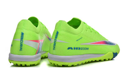 Nike Air Zoom Mercurial Vapor 16 Elite TF Artificial Turf Soccer Shoes - Green/Electric Green/Navy Blue