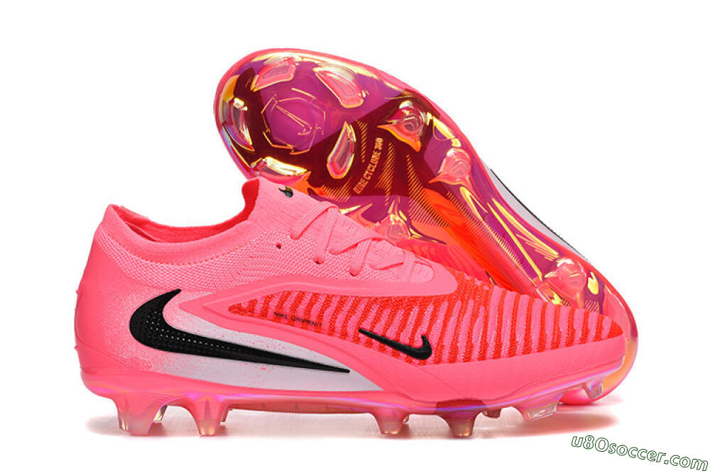 Nike Phantom 6 Low Elite FG Firm Ground Soccer Cleats - Pink/Neon Burst/Black Shine 1