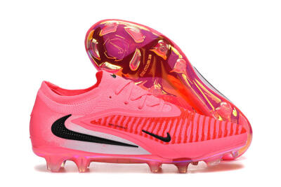 Nike Phantom 6 Low Elite FG Firm Ground Soccer Cleats - Pink/Neon Burst/Black Shine