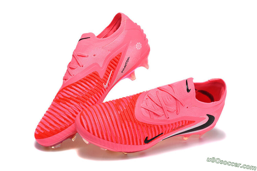 Nike Phantom 6 Low Elite FG Firm Ground Soccer Cleats - Pink/Neon Burst/Black Shine 6