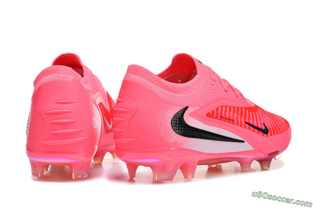 Nike Phantom 6 Low Elite FG Firm Ground Soccer Cleats - Pink/Neon Burst/Black Shine 9