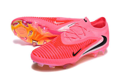 Nike Phantom 6 Low Elite FG Firm Ground Soccer Cleats - Pink/Neon Burst/Black Shine