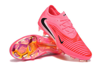 Nike Phantom 6 Low Elite FG Firm Ground Soccer Cleats - Pink/Neon Burst/Black Shine