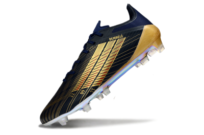 Dembele x Adidas F50 Elite FG Firm Ground Soccer Cleats - Navy/Gold Metallic/Red Accent