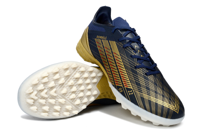 Adidas F50 Pro TF Artificial Turf Soccer Shoes - Navy/Gold/Crimson