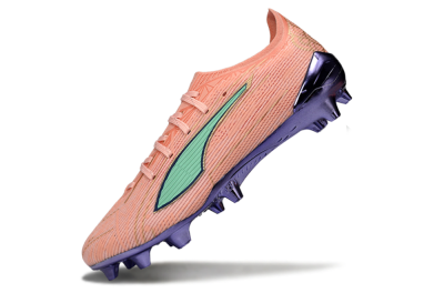 Puma Ultra 5 Ultimate FG Firm Ground Soccer Cleats - Pink/Mint Green/Metallic Purple