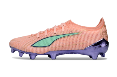 Puma Ultra 5 Ultimate FG Firm Ground Soccer Cleats - Pink/Mint Green/Metallic Purple