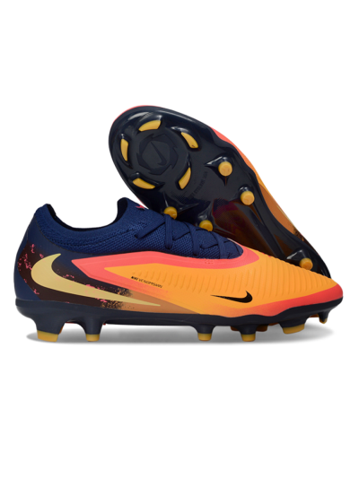 Nike Phantom 6 Low Elite FG Firm Ground Soccer Cleats - Orange/Navy Blue/Flame Pink