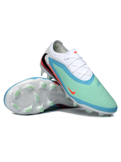 Nike Phantom 6 Low Elite FG Firm Ground Soccer Cleats - Aqua/Coral Burst/Sky Blue