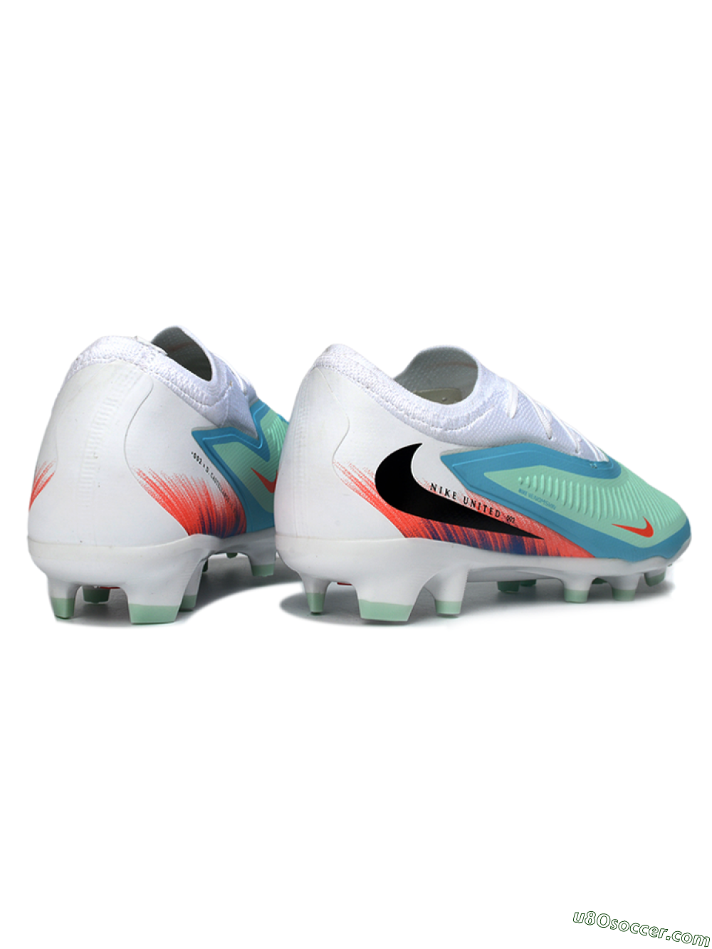 Nike Phantom 6 Low Elite FG Firm Ground Soccer Cleats - Aqua/Coral Burst/Sky Blue 6