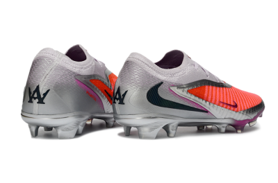 Nike Phantom 6 Low Elite FG Firm Ground Soccer Cleats - Orange/Electric Pink/Metallic Silver