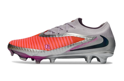 Nike Phantom 6 Low Elite FG Firm Ground Soccer Cleats - Orange/Electric Pink/Metallic Silver