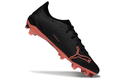 Puma Ultra Ultimate FG Firm Ground Soccer Cleats - Black/Vibrant Orange/Shadow Black
