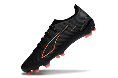 Puma Ultra Ultimate FG Firm Ground Soccer Cleats - Black/Vibrant Orange/Shadow Black