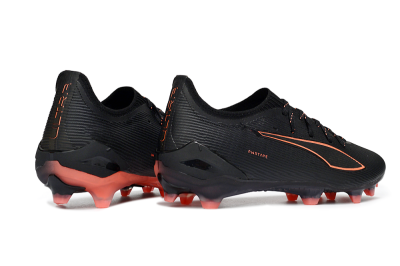 Puma Ultra Ultimate FG Firm Ground Soccer Cleats - Black/Vibrant Orange/Shadow Black