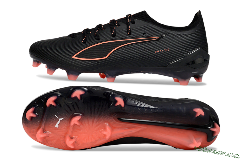 Puma Ultra Ultimate FG Firm Ground Soccer Cleats - Black/Vibrant Orange/Shadow Black 0