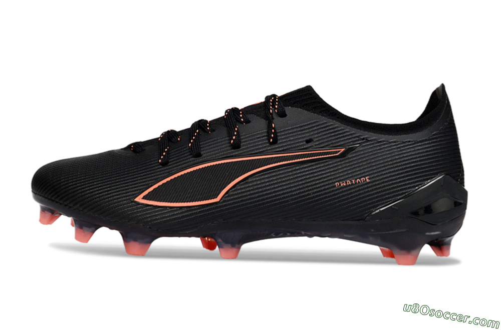 Puma Ultra Ultimate FG Firm Ground Soccer Cleats - Black/Vibrant Orange/Shadow Black 2