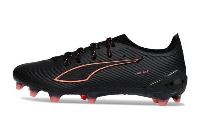 Puma Ultra Ultimate FG Firm Ground Soccer Cleats - Black/Vibrant Orange/Shadow Black
